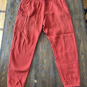 Under Armour Coral Red Fleece-Lined Sweatpants